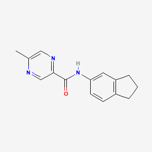 N-(2,3-dihydro-1H-inden-5-yl)-5-methylpyrazine-2-carboxamide - 
