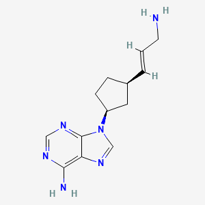 9-((1S,3R)-3-(3-Aminoprop-1-en-1-yl)cyclopentyl)-9H-purin-6-amine - 