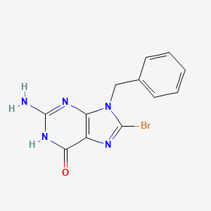 6H-Purin-6-one, 2-amino-8-bromo-1,9-dihydro-9-(phenylmethyl)- - 96412-45-2