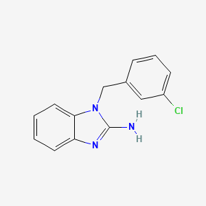 1-[(3-Chlorophenyl)methyl]-1H-benzimidazol-2-amine - 141472-88-0