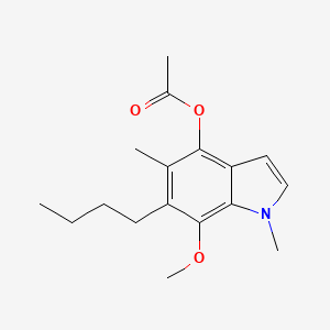 (6-butyl-7-methoxy-1,5-dimethyl-indol-4-yl) Acetate - 99497-23-1