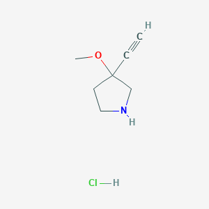 3-Ethynyl-3-methoxypyrrolidine hydrochloride - 
