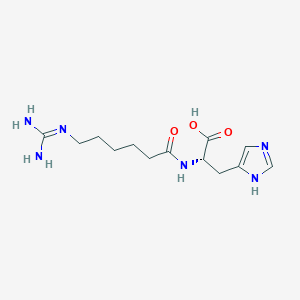 (S)-2-(6-Guanidinohexanamido)-3-(1H-imidazol-4-yl)propanoic acid - 