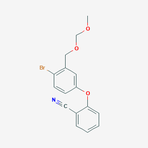 2-(4-Bromo-3-((methoxymethoxy)methyl)phenoxy)benzonitrile - 