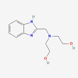 Ethanol, 2,2'-[(1H-benzimidazol-2-ylmethyl)imino]bis- - 91646-60-5