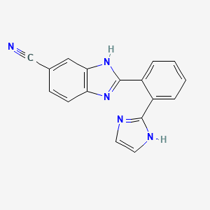 1H-Benzimidazole-5-carbonitrile, 2-[2-(1H-imidazol-2-yl)phenyl]- - 824394-52-7