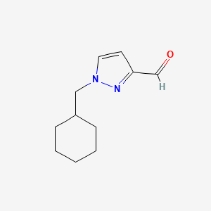 1-(Cyclohexylmethyl)-1H-pyrazole-3-carbaldehyde - 