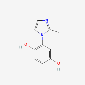 2-(2-Methyl-1H-imidazol-1-yl)benzene-1,4-diol - 164061-42-1