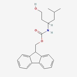 (9H-Fluoren-9-yl)methyl (1-hydroxy-5-methylhexan-3-yl)carbamate - 