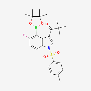 1-(5-Fluoro-4-(4,4,5,5-tetramethyl-1,3,2-dioxaborolan-2-yl)-1-tosyl-1H-indol-3-yl)-2,2-dimethylpropan-1-one - 