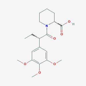 (R)-1-((S)-2-(3,4,5-Trimethoxyphenyl)butanoyl)piperidine-2-carboxylic acid - 