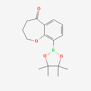 9-(4,4,5,5-Tetramethyl-1,3,2-dioxaborolan-2-yl)-3,4-dihydrobenzo[b]oxepin-5(2H)-one - 