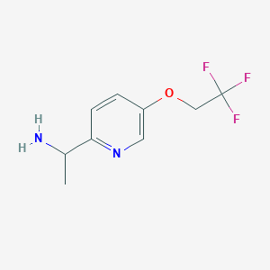 1-(5-(2,2,2-Trifluoroethoxy)pyridin-2-yl)ethan-1-amine - 