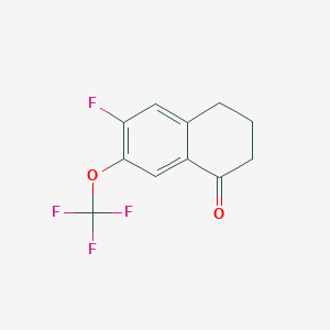 6-Fluoro-7-(trifluoromethoxy)-3,4-dihydronaphthalen-1(2h)-one - 