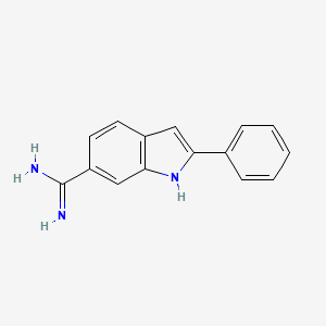 2-phenyl-1H-indole-6-carboximidamide - 93490-77-8