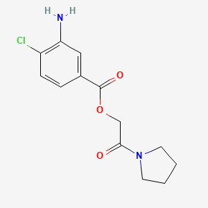 3-Amino-4-chlorobenzoic acid [2-oxo-2-(1-pyrrolidinyl)ethyl] ester - 