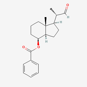(1R,3aR,4S,7aR)-7a-methyl-1-((S)-1-oxopropan-2-yl)octahydro-1H-inden-4-yl benzoate - 