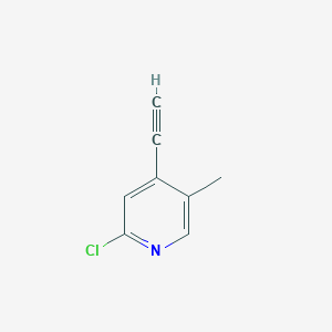 2-Chloro-4-ethynyl-5-methylpyridine - 
