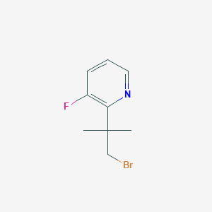 2-(1-Bromo-2-methylpropan-2-yl)-3-fluoropyridine - 