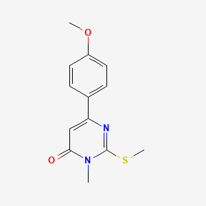 6-(4-methoxyphenyl)-3-methyl-2-(methylsulfanyl)pyrimidin-4(3H)-one - 