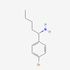 (S)-1-(4-Bromophenyl)pentan-1-amine - 