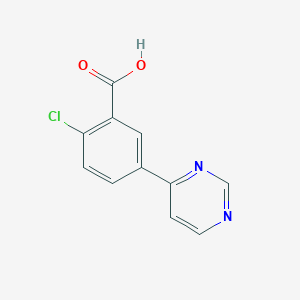 2-Chloro-5-(pyrimidin-4-YL)benzoic acid - 