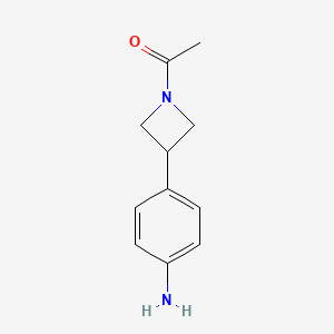 1-(3-(4-Aminophenyl)azetidin-1-yl)ethanone - 