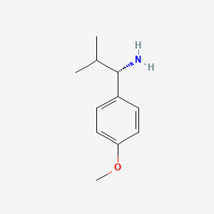 (S)-1-(4-Methoxyphenyl)-2-methylpropan-1-amine - 