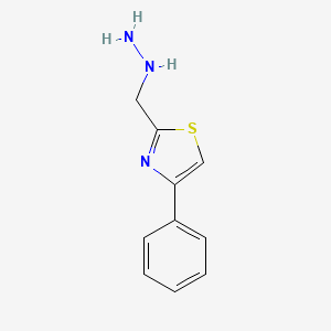 2-(Hydrazinylmethyl)-4-phenylthiazole - 