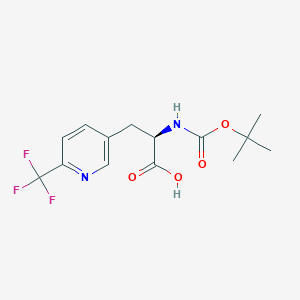 (R)-2-((tert-Butoxycarbonyl)amino)-3-(6-(trifluoromethyl)pyridin-3-yl)propanoic acid - 