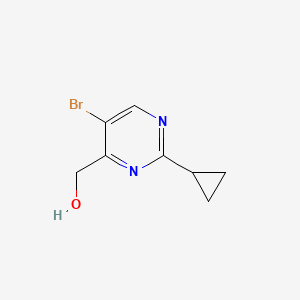 (5-Bromo-2-cyclopropylpyrimidin-4-yl)methanol - 