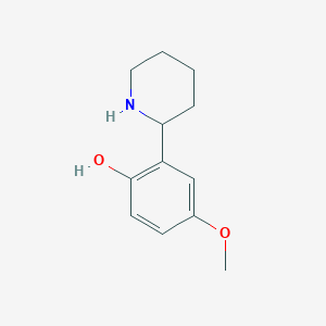 4-Methoxy-2-(piperidin-2-yl)phenol - 
