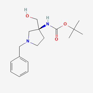 tert-Butyl (S)-(1-benzyl-3-(hydroxymethyl)pyrrolidin-3-yl)carbamate - 