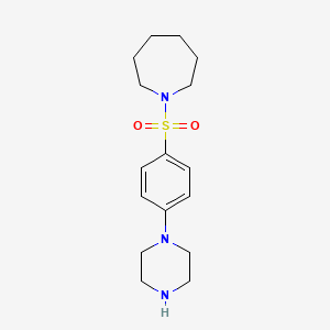 1-((4-(Piperazin-1-yl)phenyl)sulfonyl)azepane - 