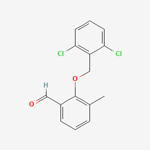2-((2,6-Dichlorobenzyl)oxy)-3-methylbenzaldehyde - 