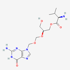 (S)-(R)-2-(((2-Amino-6-oxo-1H-purin-9(6H)-yl)methoxy)methoxy)-3-hydroxypropyl 2-amino-3-methylbutanoate - 