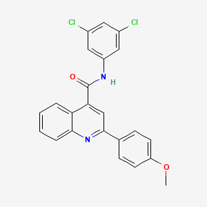 N-(3,5-dichlorophenyl)-2-(4-methoxyphenyl)quinoline-4-carboxamide - 