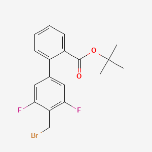 tert-Butyl 4'-bromomethyl-3',5'-difluorobiphenyl-2-carboxylate - 