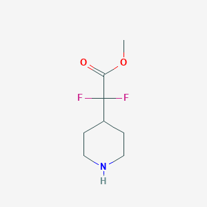 Methyl 2,2-difluoro-2-(piperidin-4-yl)acetate - 