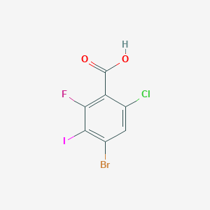 4-Bromo-6-chloro-2-fluoro-3-iodobenzoic acid - 