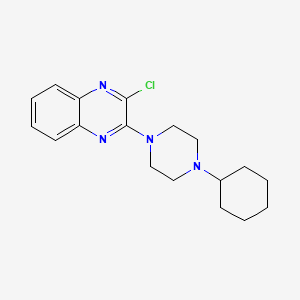 2-Chloro-3-(4-cyclohexylpiperazin-1-yl)quinoxaline - 