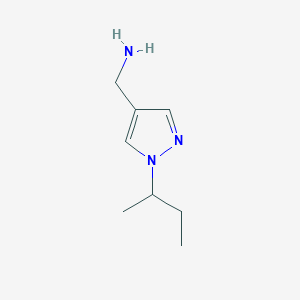 (1-(sec-Butyl)-1H-pyrazol-4-yl)methanamine - 