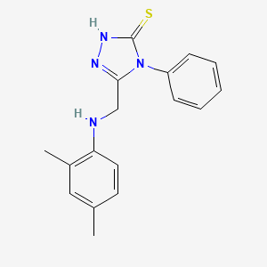 3-[(2,4-dimethylanilino)methyl]-4-phenyl-1H-1,2,4-triazole-5-thione - 494195-73-2