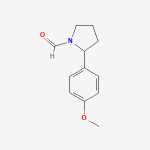 2-(4-Methoxyphenyl)pyrrolidine-1-carbaldehyde - 