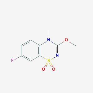 7-Fluoro-3-methoxy-4-methyl-4H-benzo[e][1,2,4]thiadiazine 1,1-dioxide - 