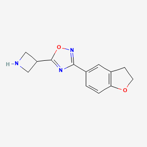 5-(Azetidin-3-yl)-3-(2,3-dihydro-1-benzofuran-5-yl)-1,2,4-oxadiazole - 1248907-71-2