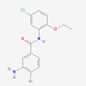 3-amino-4-bromo-N-(5-chloro-2-ethoxyphenyl)benzamide - 