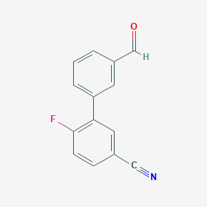 6-Fluoro-3'-formyl-[1,1'-biphenyl]-3-carbonitrile - 