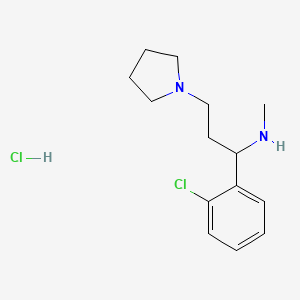 1-(2-Chlorophenyl)-N-methyl-3-(pyrrolidin-1-yl)propan-1-amine hydrochloride - 