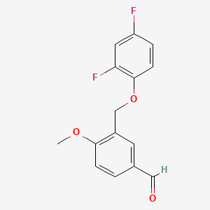3-[(2,4-Difluorophenoxy)methyl]-4-methoxybenzaldehyde - 438532-37-7
